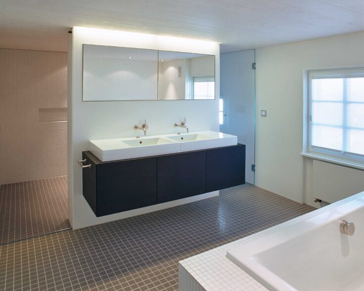 Dorfstrasse Feusisberg, Badezimmer, marty architektur