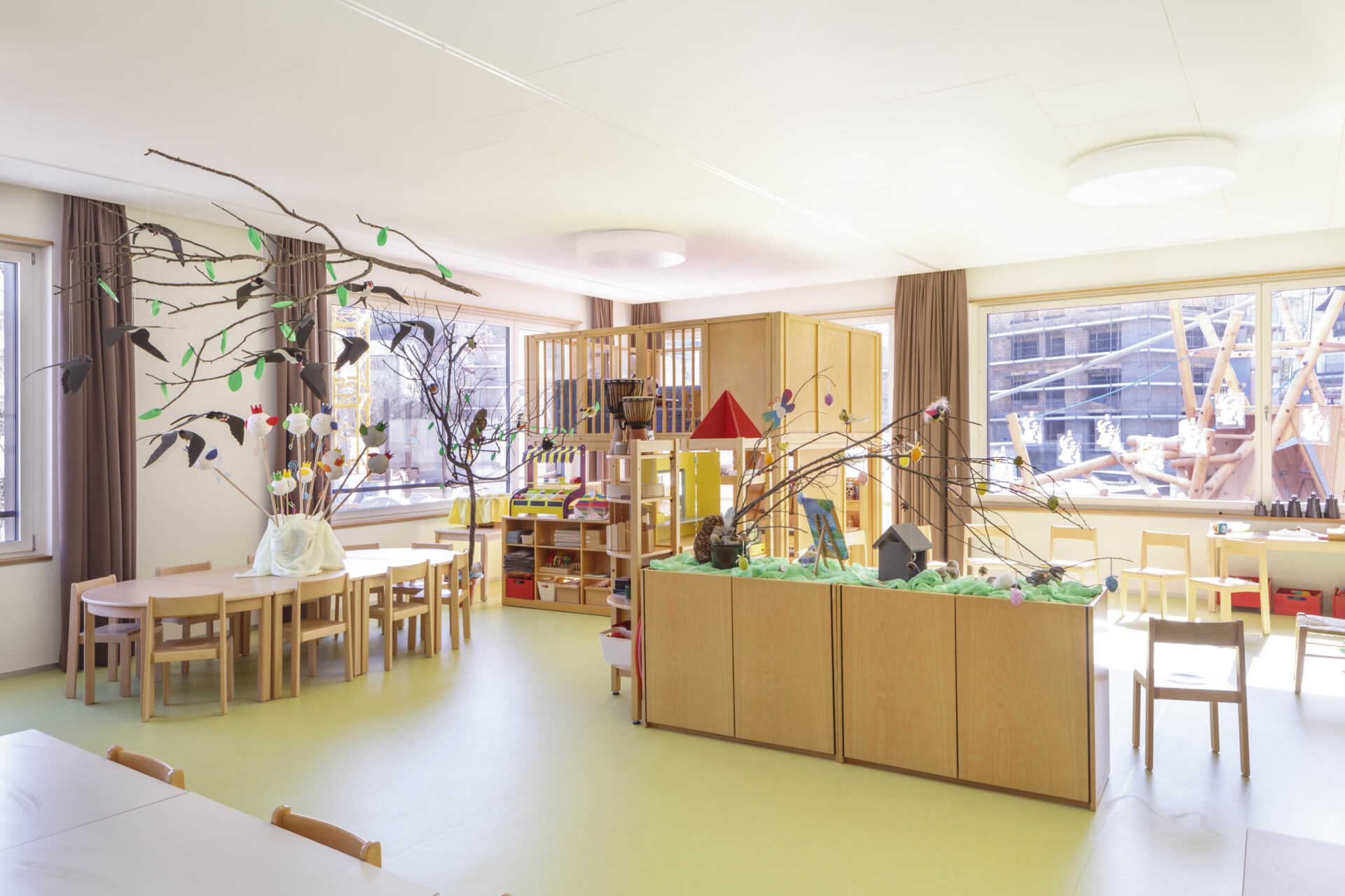 Alterswohnungen Wollerau, Kindergarten, marty architektur