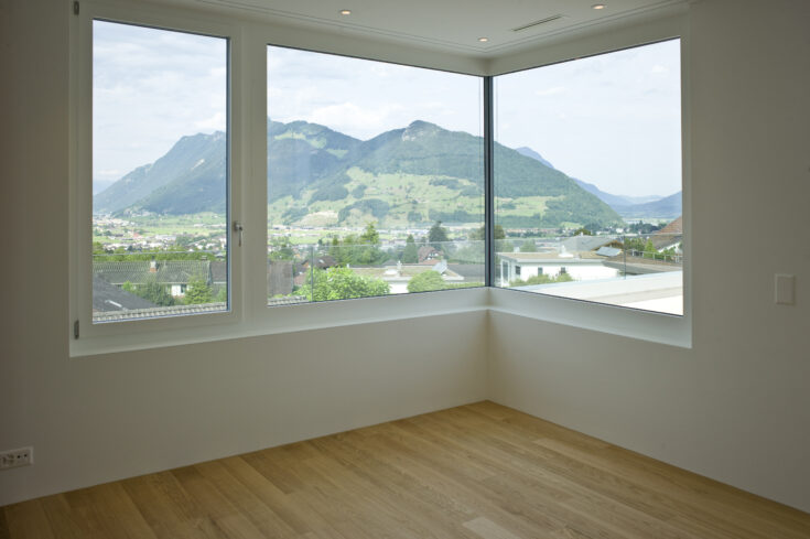 Baumgarten Rickenbach, Zimmer mit Aussicht, marty architektur