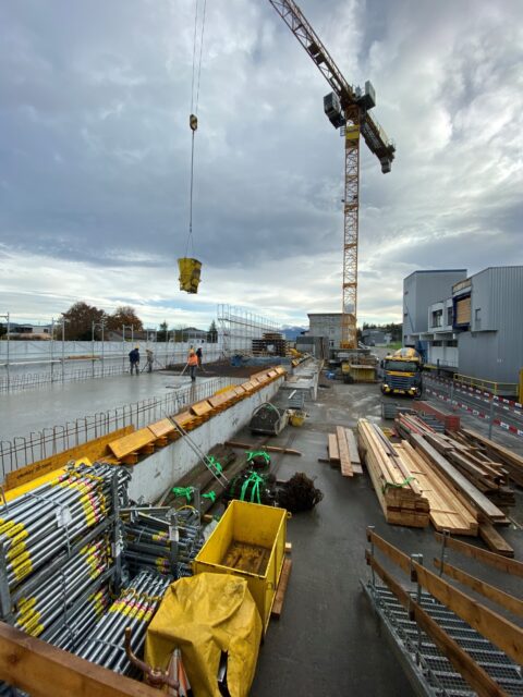 Business Center Hof Altendorf, Baufoto Betonierarbeiten, marty architektur