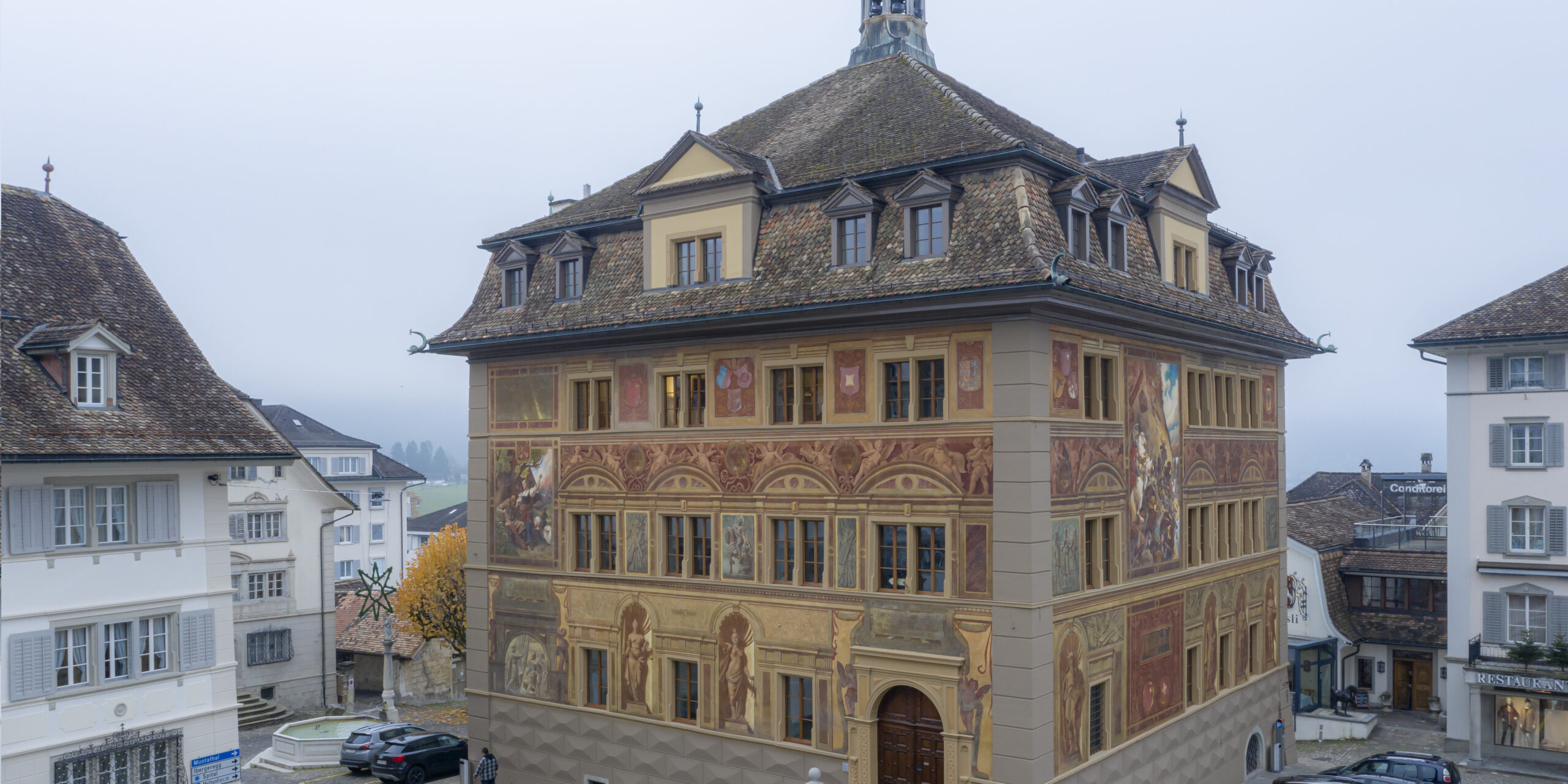 Rathaus Schwyz, Aussenaufnahme, marty architektur