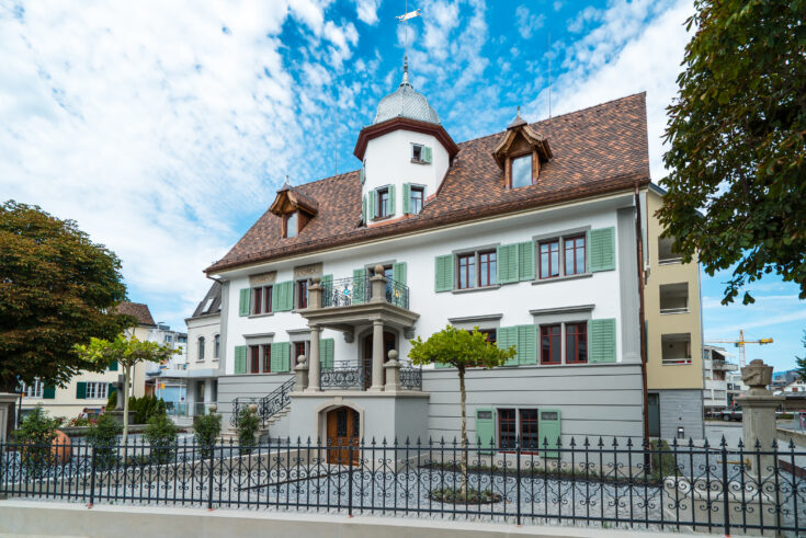 Schlössli Lachen Altbau, Aussenaufnahme, marty architektur