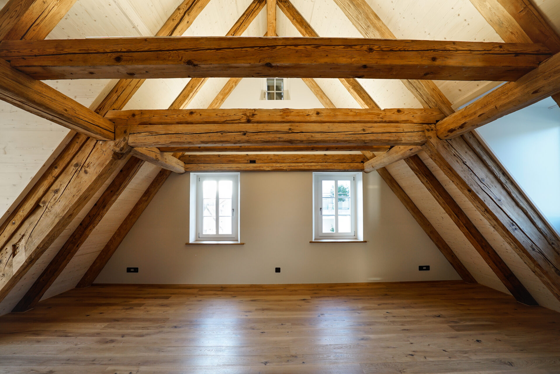 Schlössli Lachen Altbau, Dachschrägen, marty architektur