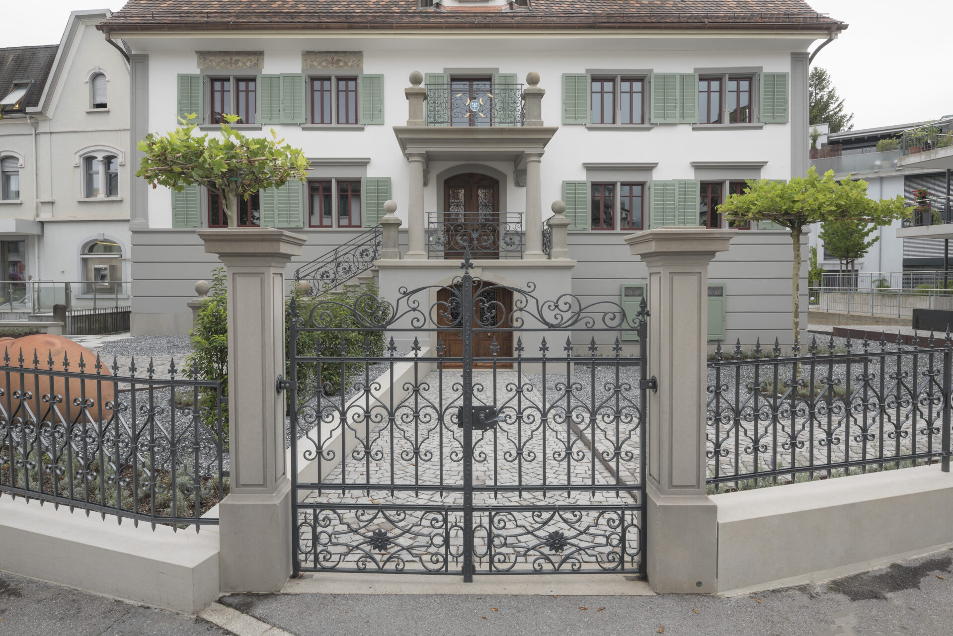 Schlössli Lachen Altbau, Aussenaufnahme, marty architektur