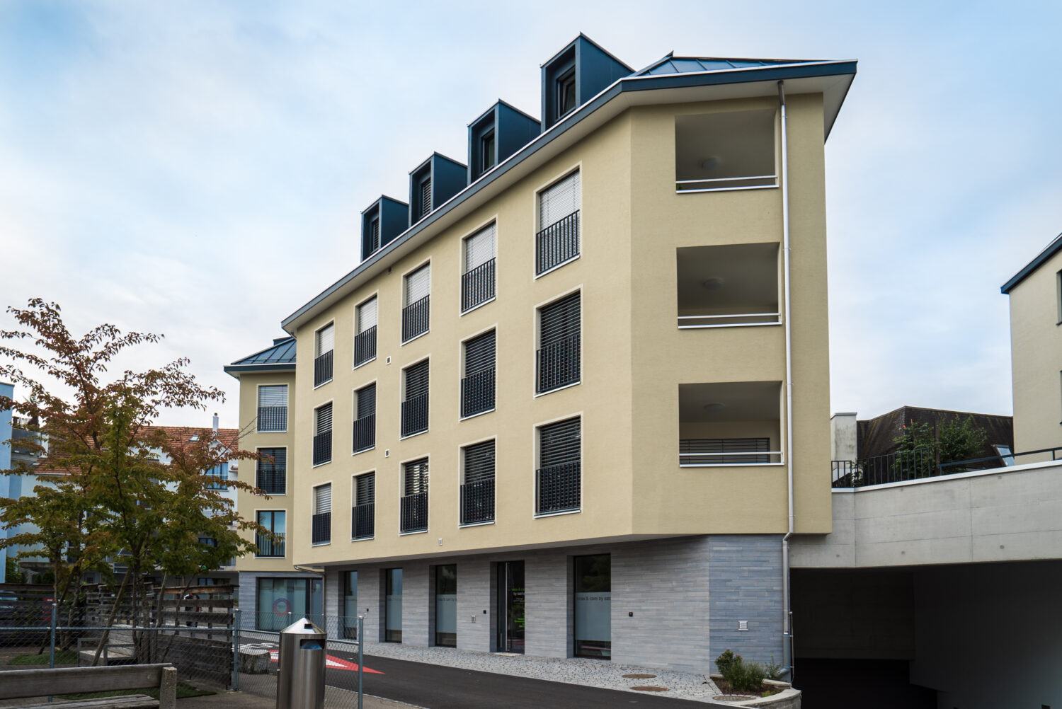 Schlössli Lachen Neubau, Aussenaufnahme, marty architektur