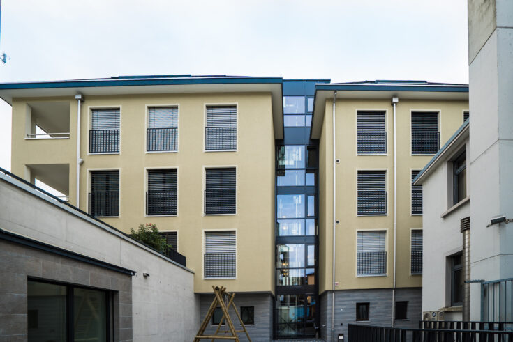 Schlössli Lachen Neubau, Aussenaufnahme, marty architektur