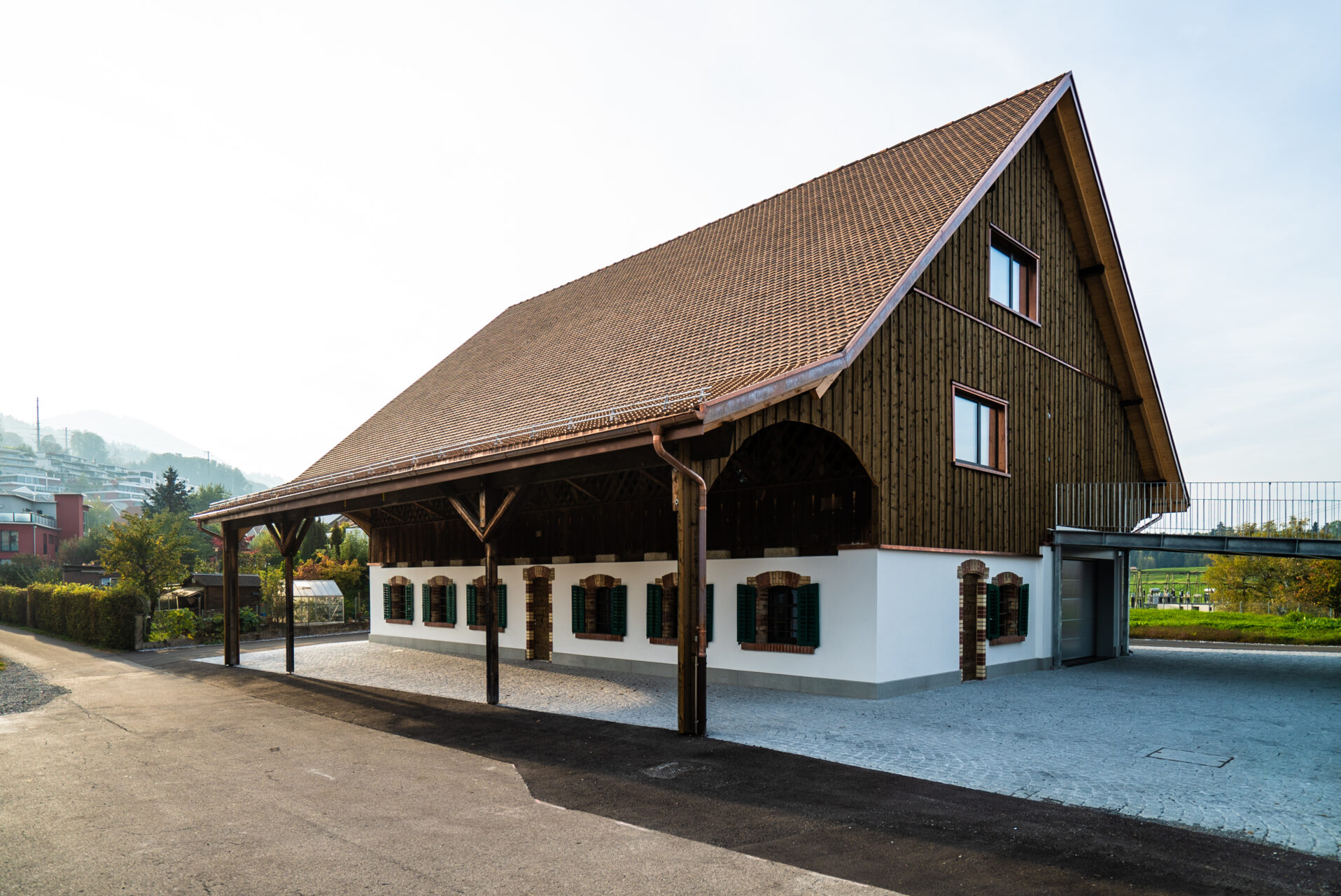 Scheune Wiberg Altendorf, Aussenaufnahme, marty architektur