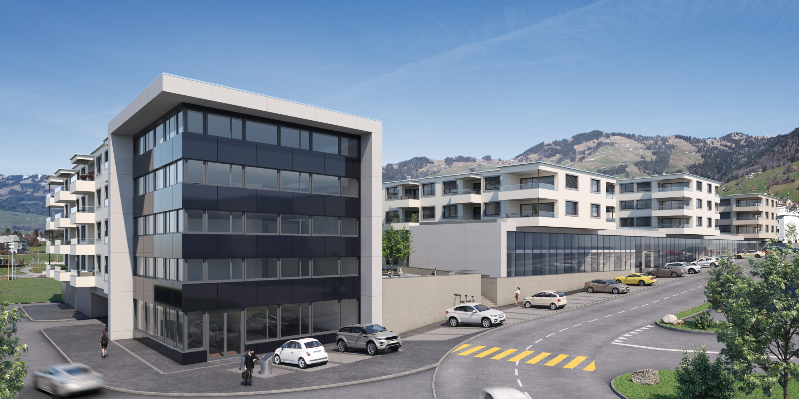 Fronalp Ibach, Aussenvisualisierung, marty architektur