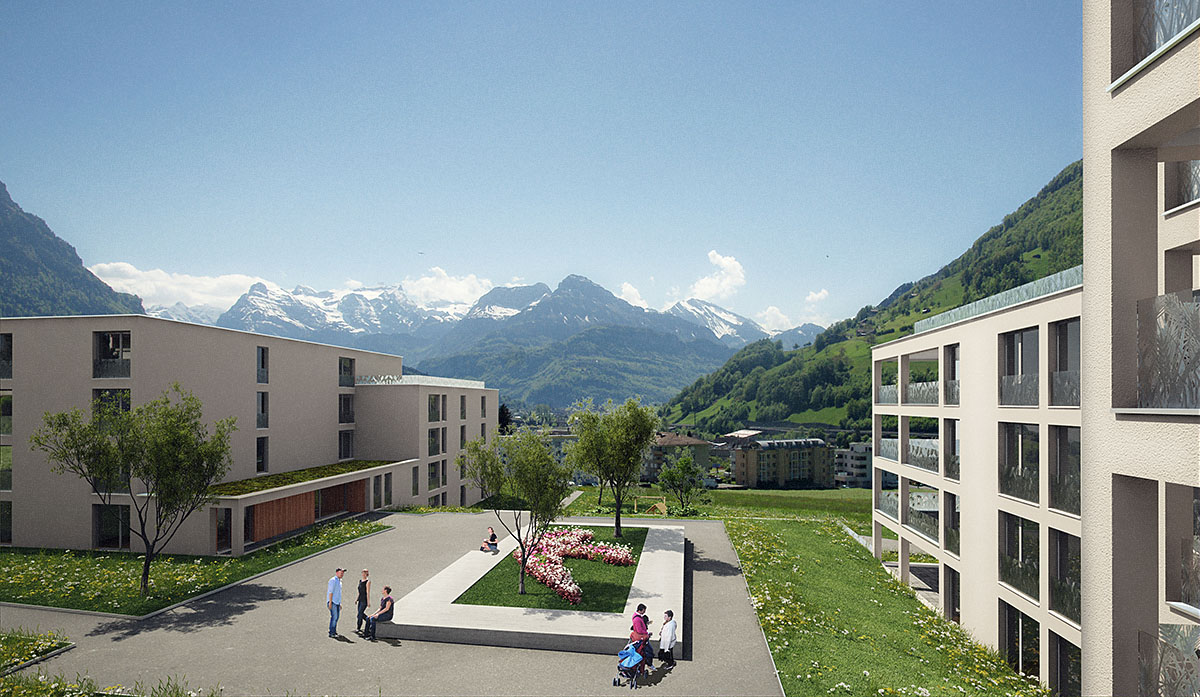 Seewen-Feld Seewen, Visualisierung, marty architektur