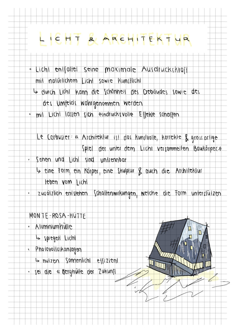 ÜK 3 Lea Inderbitzin und Armin Bürgler, Arbeitsbucheintrag Lea, marty architektur