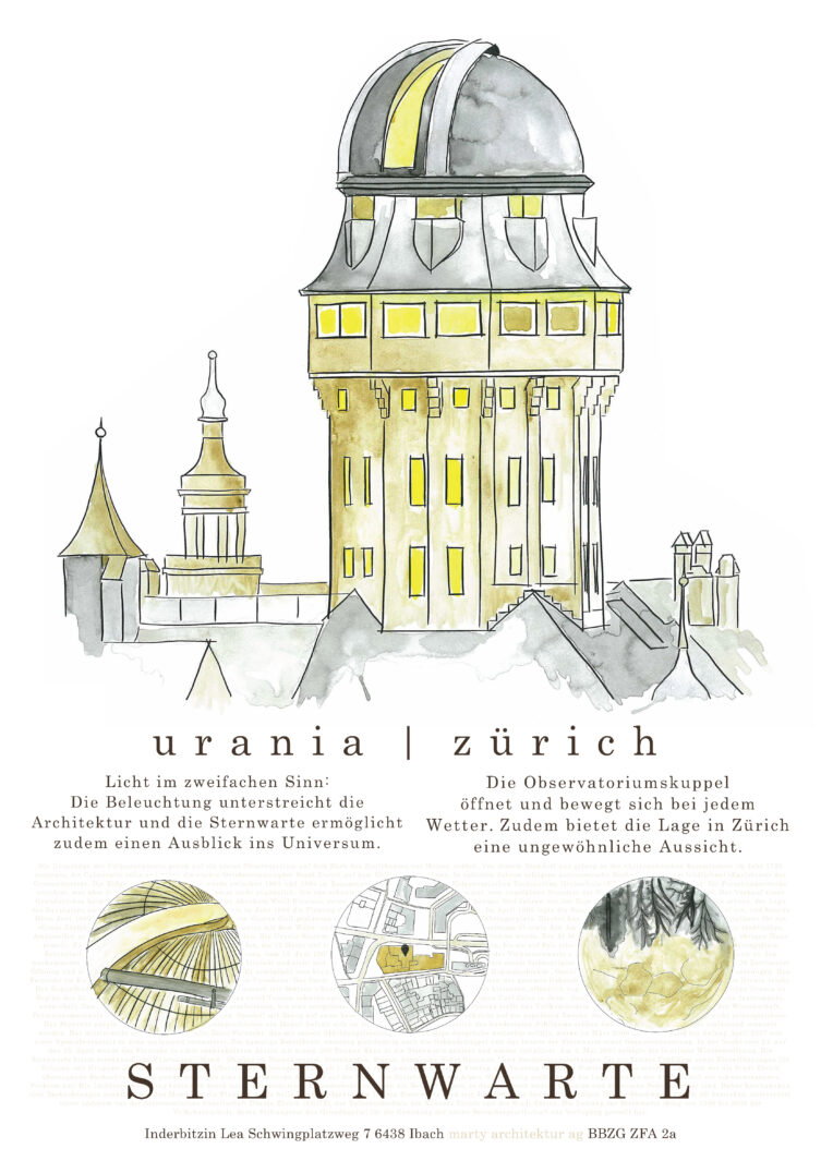 ÜK 3 Lea Inderbitzin und Armin Bürgler, Plakat Lea, marty architektur