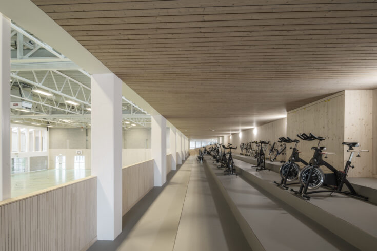 Dreifachturnhalle Pfäffikon, Velos, marty architektur