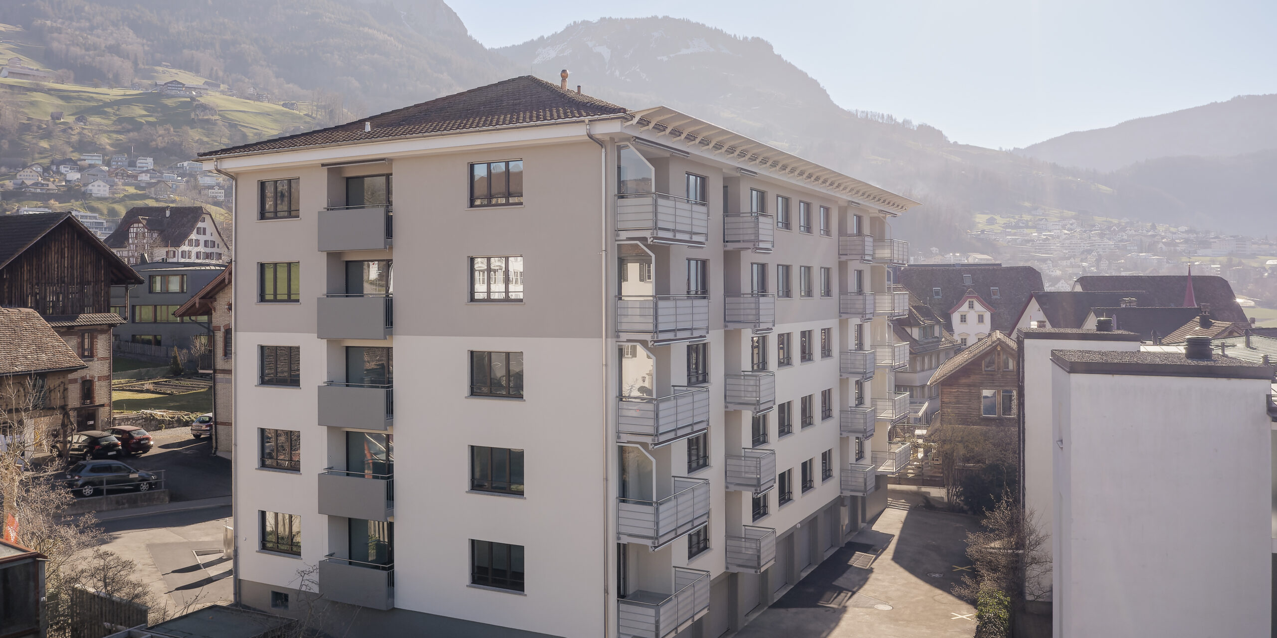 Riedstrasse Schwyz, Aussenaufnahme, marty architektur