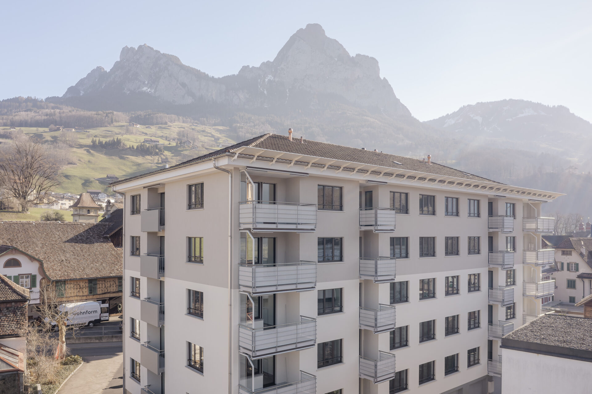 Riedstrasse Schwyz, Aussenaufnahme, marty architektur