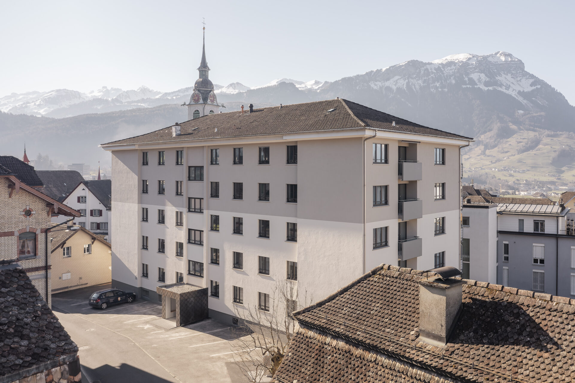 Riedstrasse Schwyz, Aussenaufnahme, marty architektur