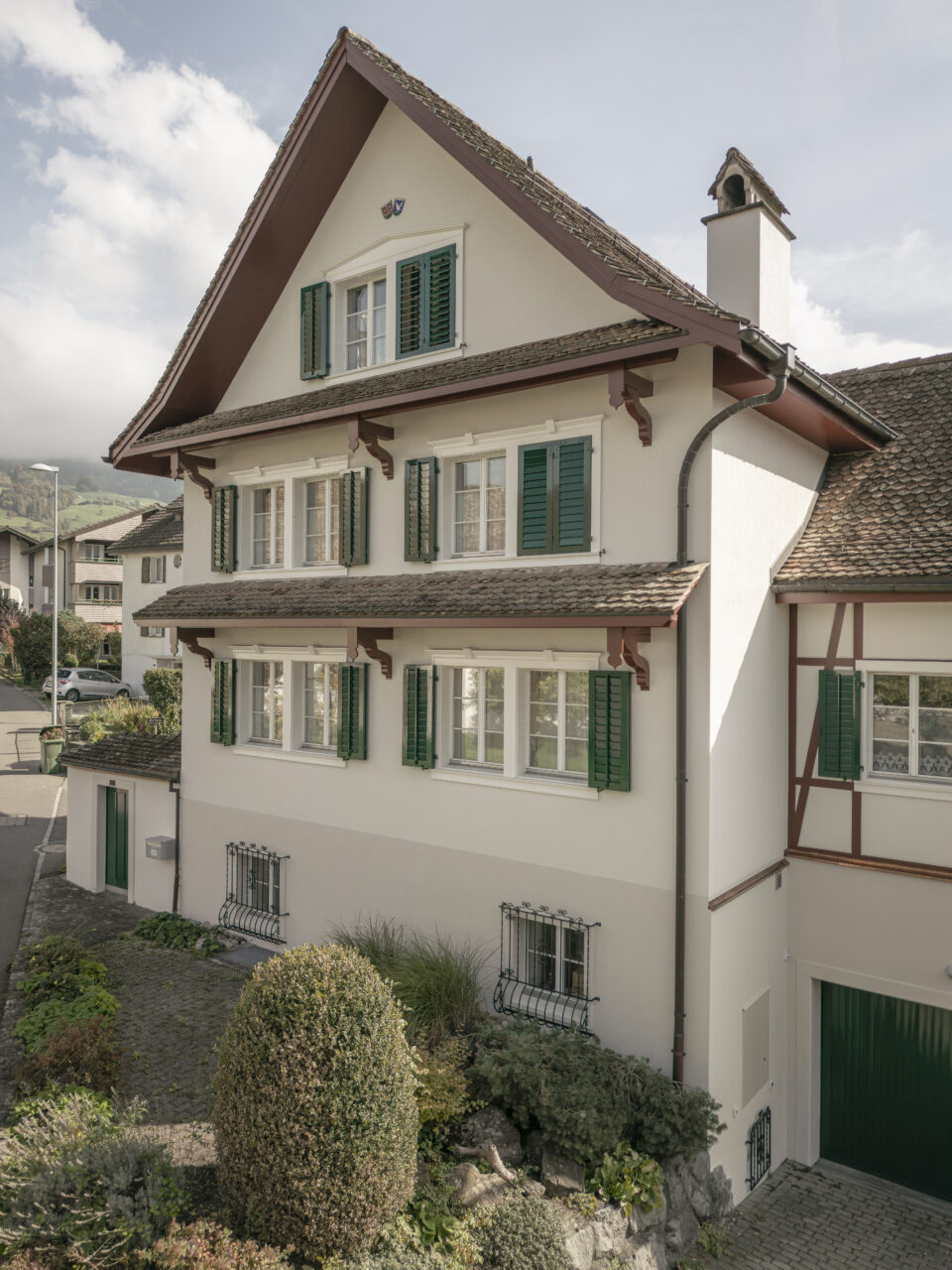 Alte Kaplanei Pfrundhaus Seewen, Aussenaufnahme, marty architektur