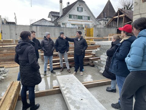 Baustellenbesichtigung, marty architektur