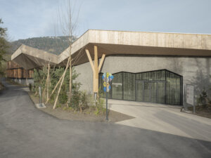 Tierpark Goldau, Eingangshalle, Aussenaufnahme, marty architektur ag