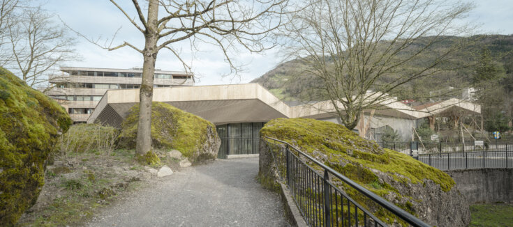 Tierpark Goldau, Eingangshalle, Aussenaufnahme, marty architektur ag