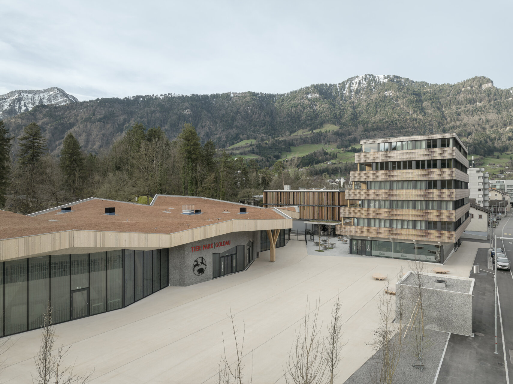 Tierpark Goldau, Wohnhaus, Aussenaufnahme, marty architektur ag
