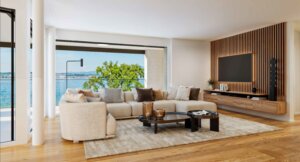 Parco Lago Altendorf, Innenvisualisierung Wohnzimmer, marty architektur