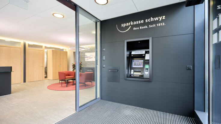Sparkasse Altendorf, 24h-Zone mit Bancomat, marty architektur