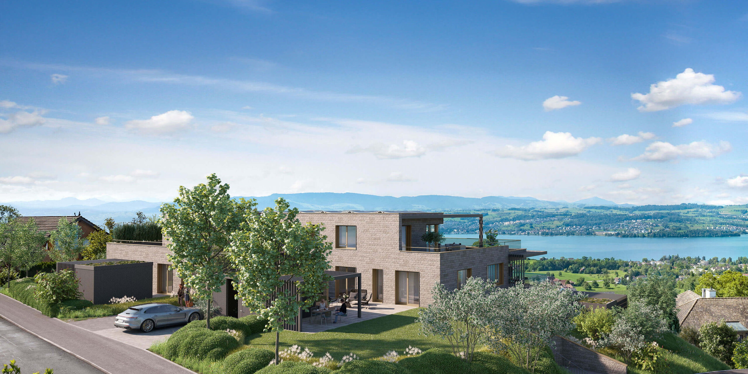 ADORO Uetikon am See, Aussenvisualisierung, marty architektur