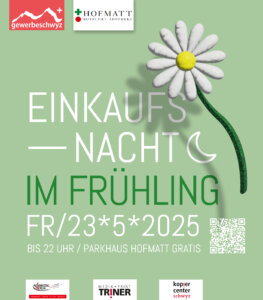 Einkaufsnacht im Frühling, Flyer 2025, marty architektur
