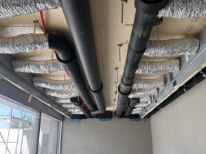 Wiberg Altendorf, Baufoto Haustechnikinstallationen, marty architektur