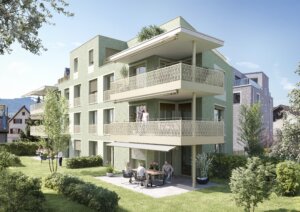 Bürgerheimstrasse Lachen, Aussenvisualisierung, marty architektur