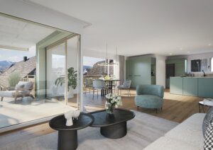 Bürgerheimstrasse Lachen, Innenvisualisierung, marty architektur