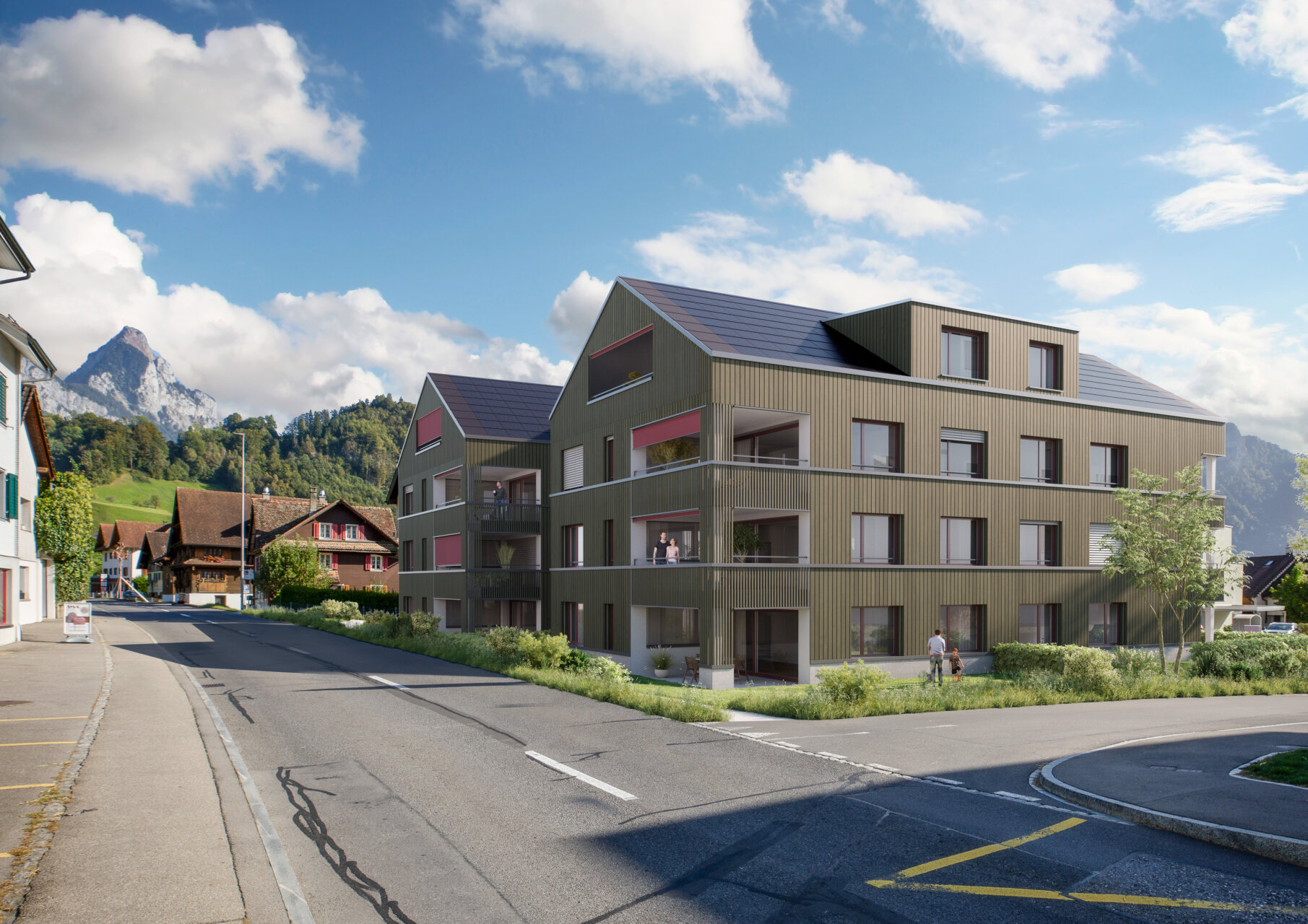 Schwyzerstrasse Steinen, Aussenvisualisierung, marty architektur