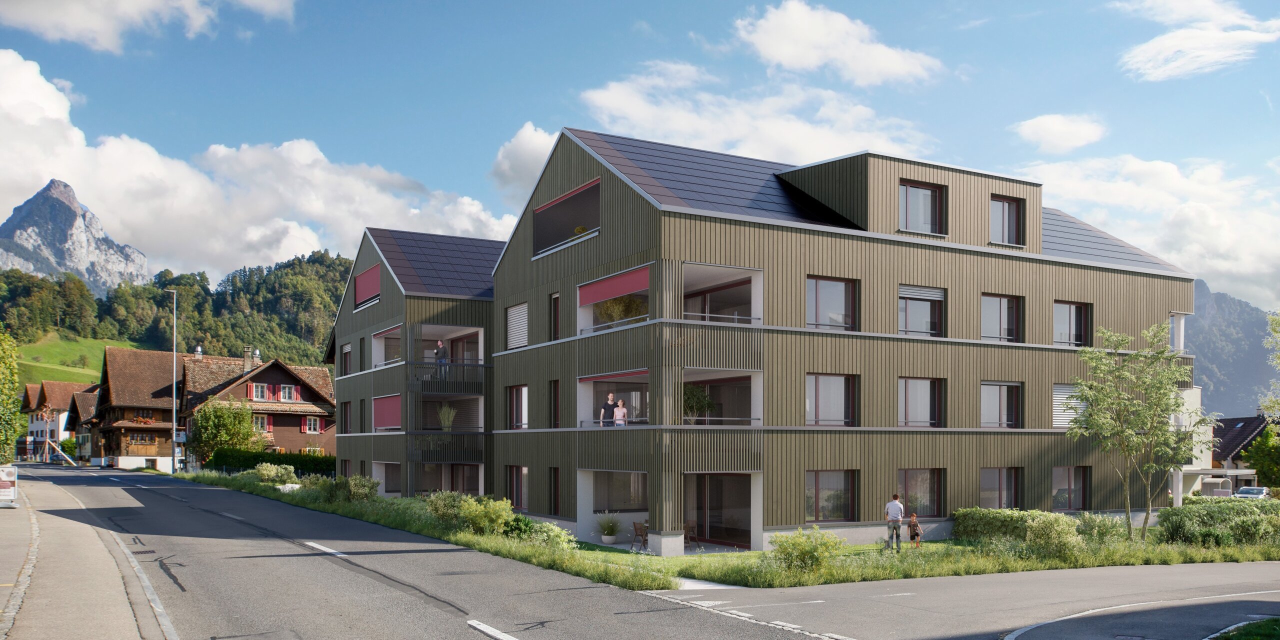 Schwyzerstrasse Steinen, Aussenvisualisierung, marty architektur