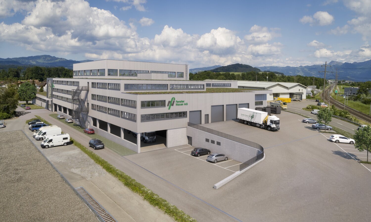 St. Gallerstrasse Lachen, Aussenvisualisierung, marty architektur