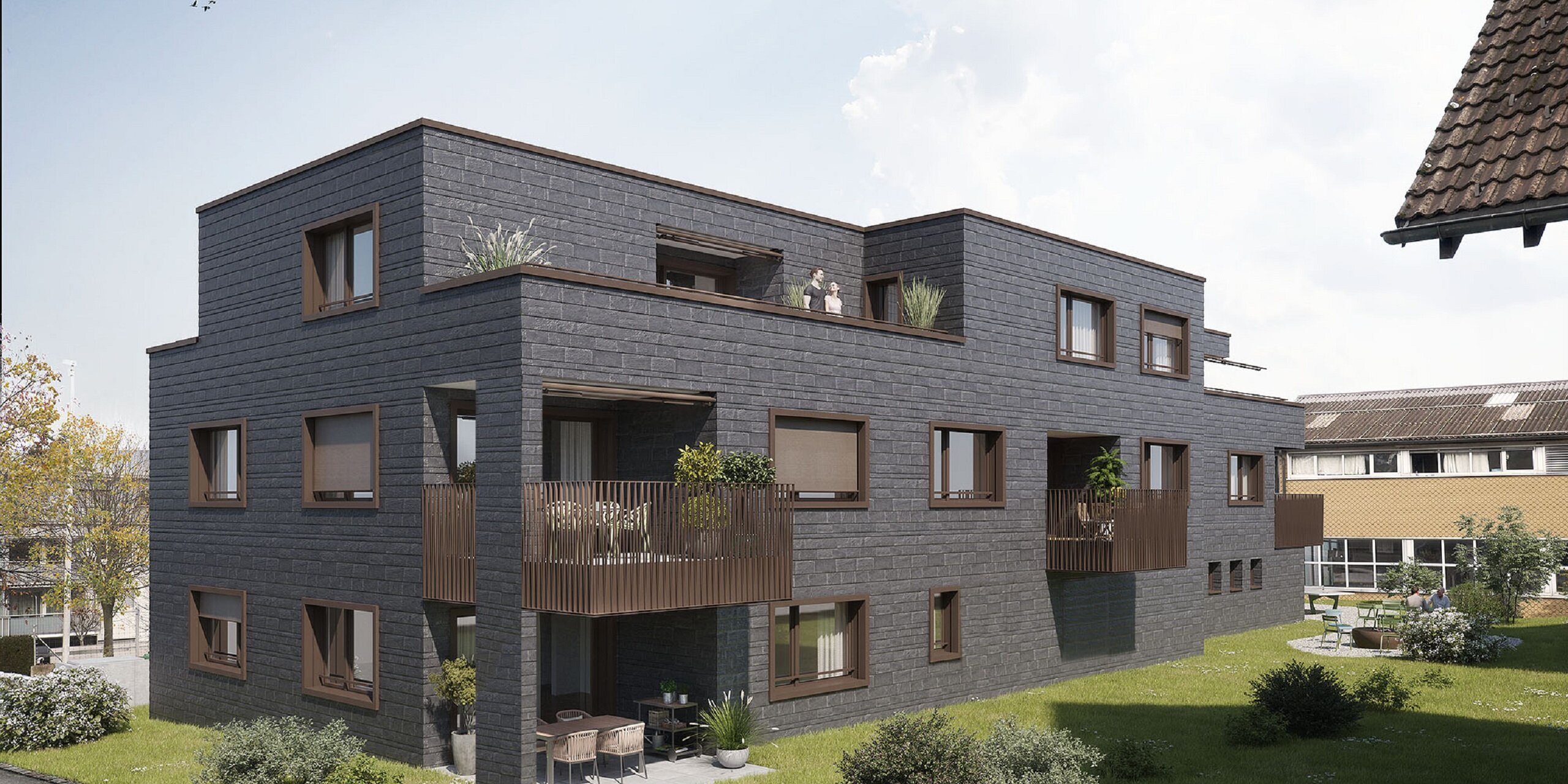 Etzelstrasse Altendorf, Aussenvisualisierung, marty architektur