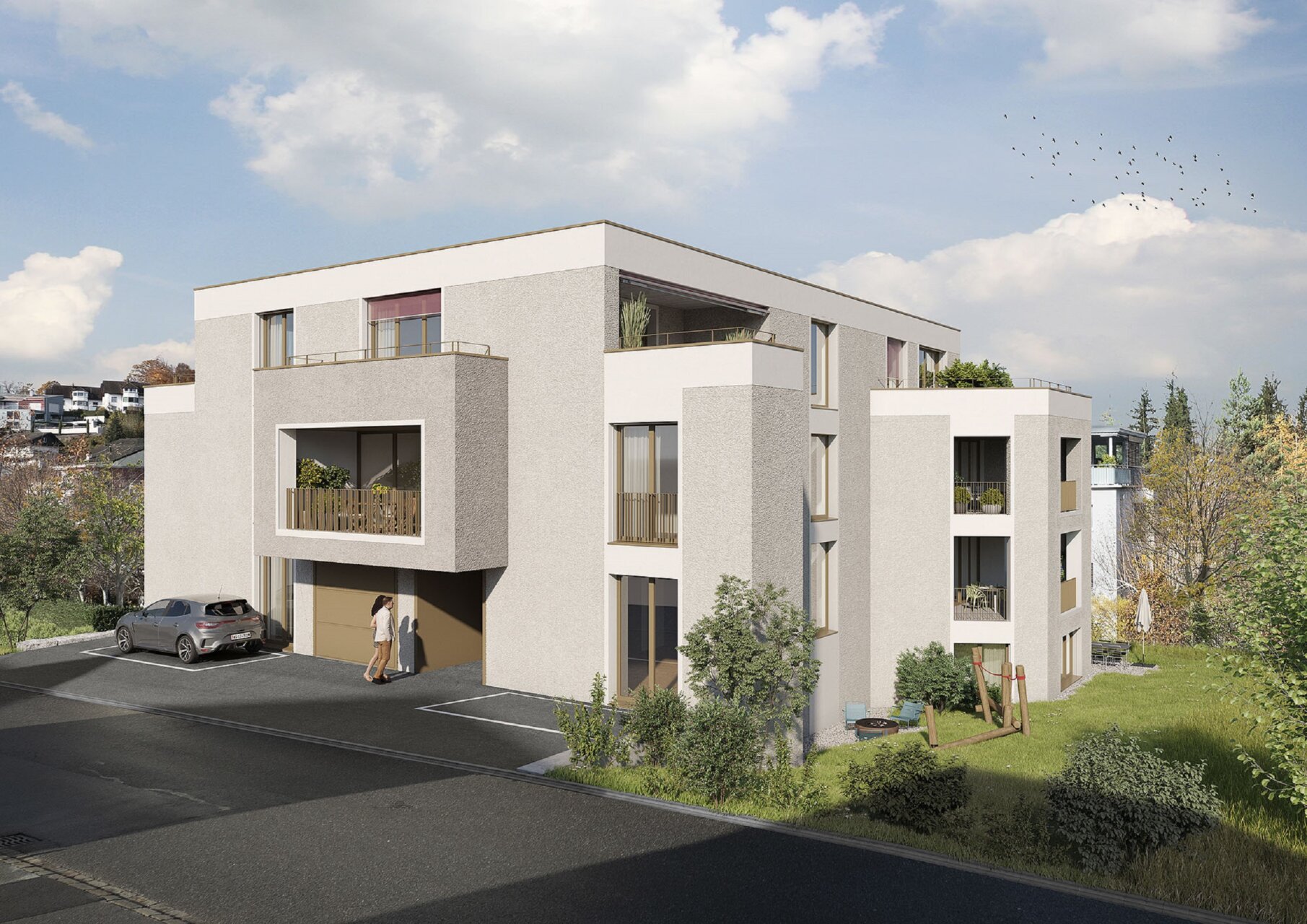 Etzelstrasse Altendorf, Aussenvisualisierung, marty architektur