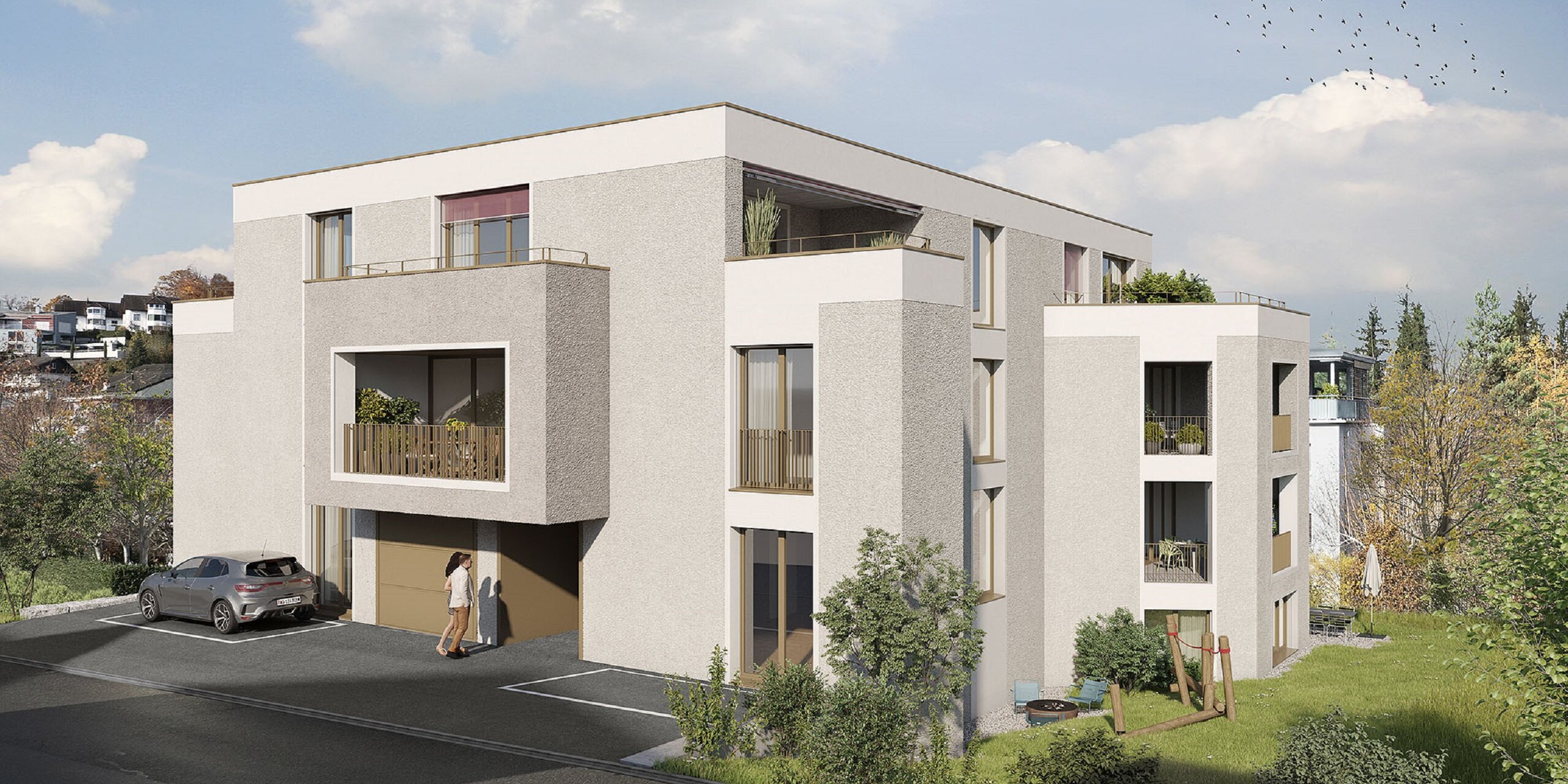 Etzelstrasse Altendorf, Aussenvisualisierung, marty architektur