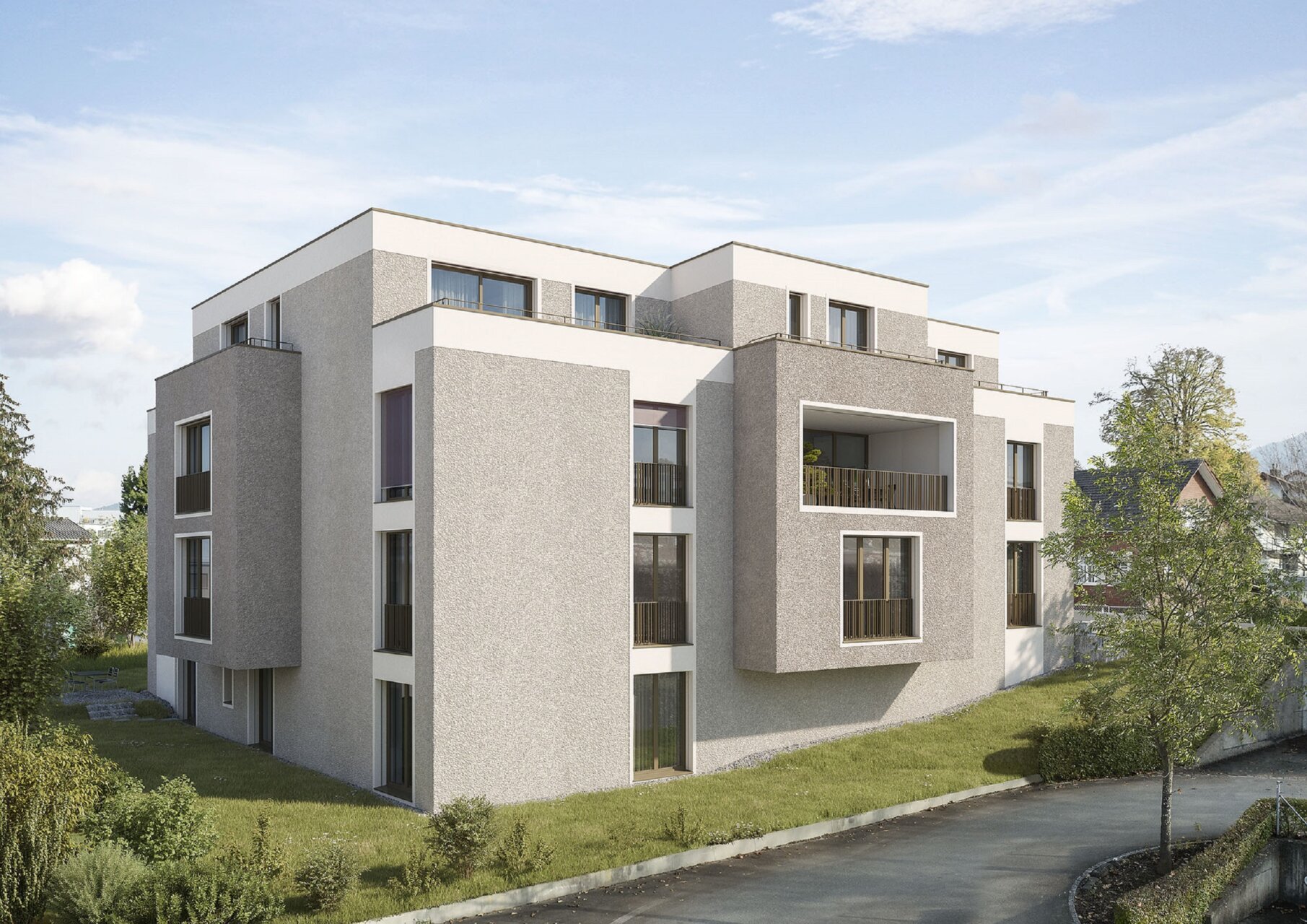 Etzelstrasse Altendorf, Aussenvisualisierung, marty architektur