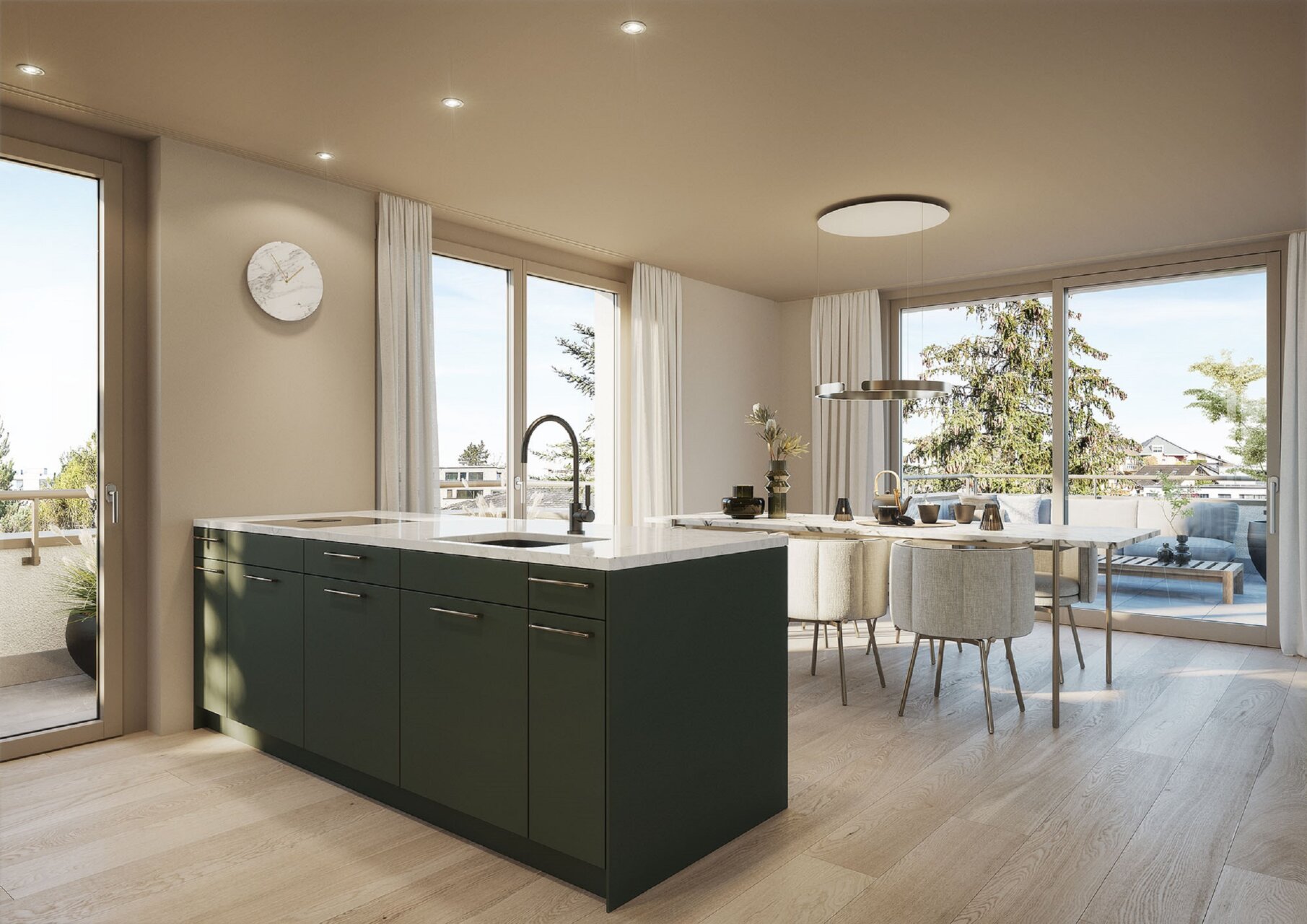 Etzelstrasse Altendorf, Innenvisualisierung, marty architektur