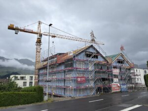 Schwyzerstrasse Steinen, Baufoto Aufrichtung, marty architektur