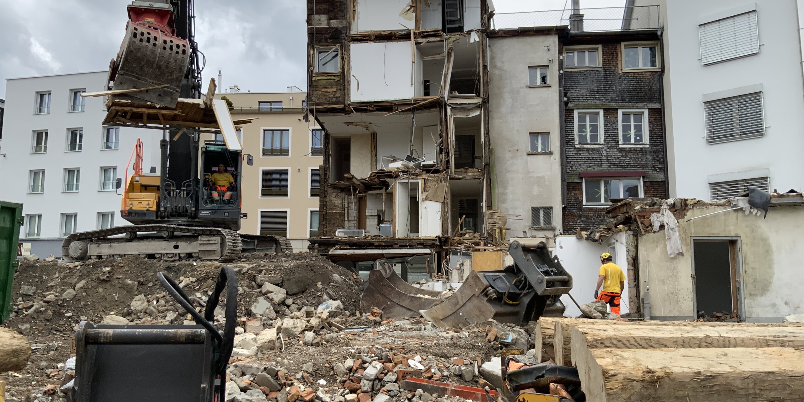 Baustelle Hofstatt, Einsiedeln
